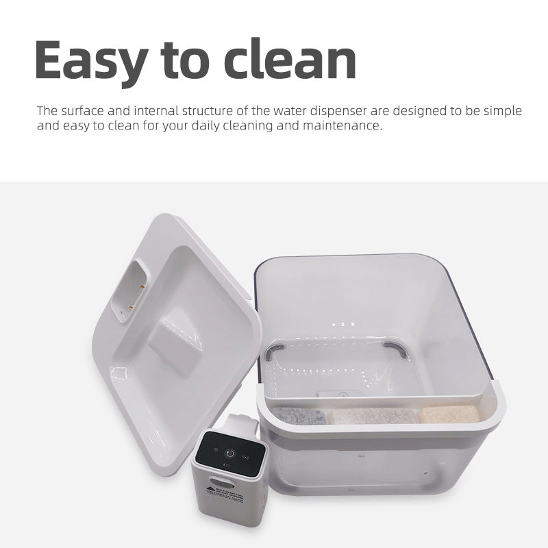 Smart Wireless 2.5L Water Dispenser for Home and Pets with Automatic Circulation and Filtration