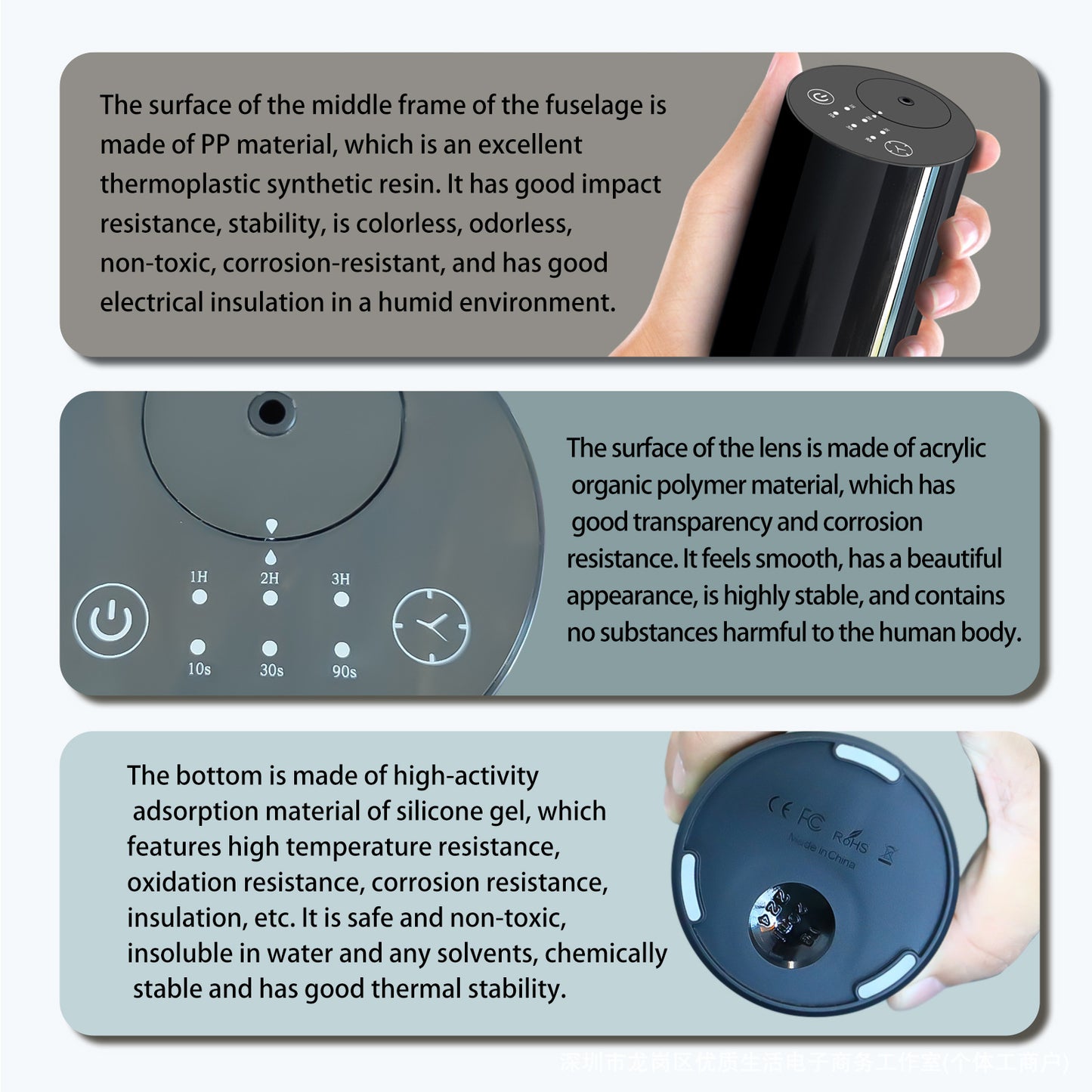 Cross-border Exclusive Car Air Freshener, Two-fluid Waterless Cooling Fragrance Device, Automatic Timed Car Air Freshener, Rechargeable
