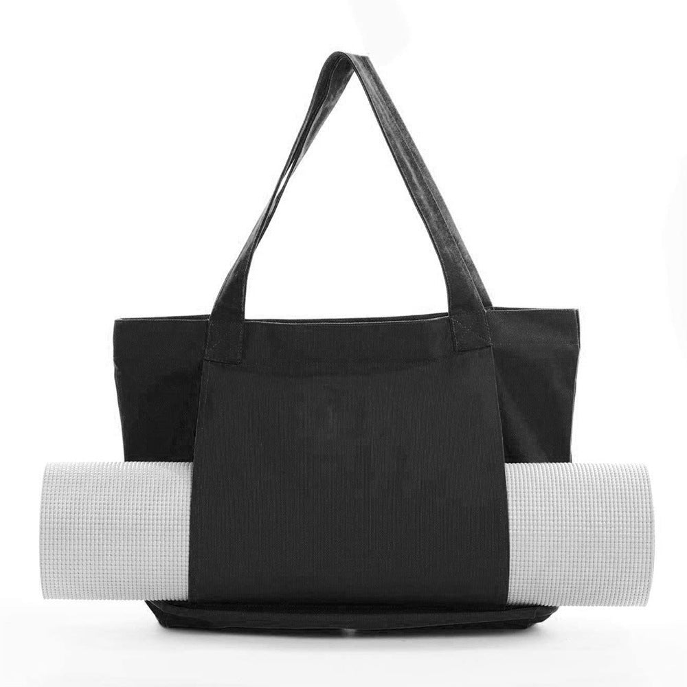 Ready-made portable yoga mat storage bag, outdoor camping blanket handbag, travel large-capacity toiletry storage bag