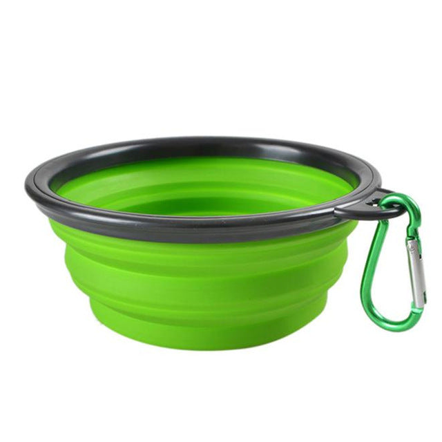 Silicone Large Pet Bowl Foldable TPE Pet Food Bowl Walking Dog Portable Dog Bowl Dog Supplies
