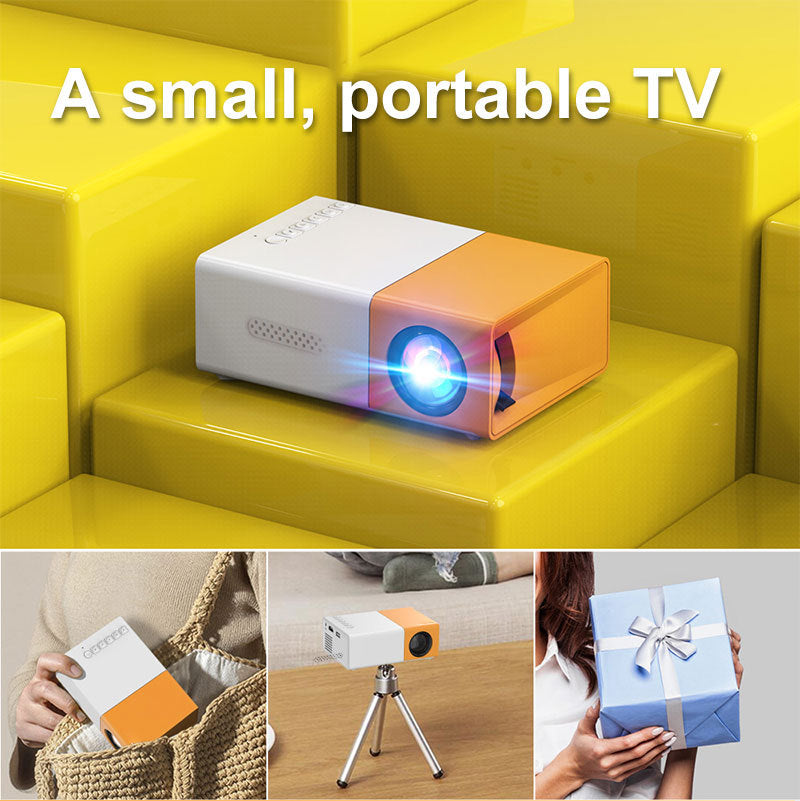 Hot-selling Mini Portable Micro Projector, Hot-selling Children's Yellow and White Projector