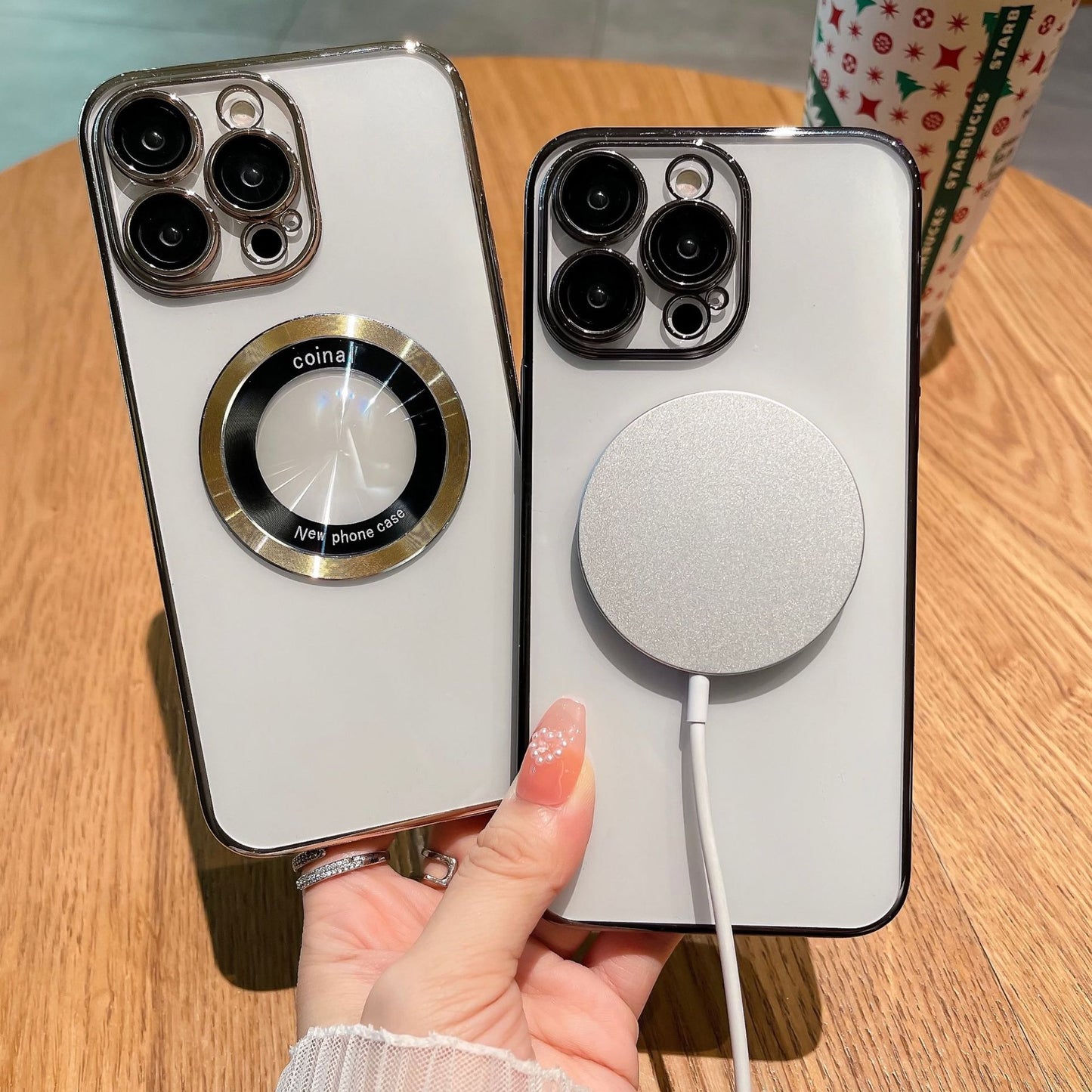 The New Magnetic Suction Leakage Mark Magnifying Glass Is Suitable For iphone14Promax Mobile Phone Case Apple 14 Lens Film Protective Cover