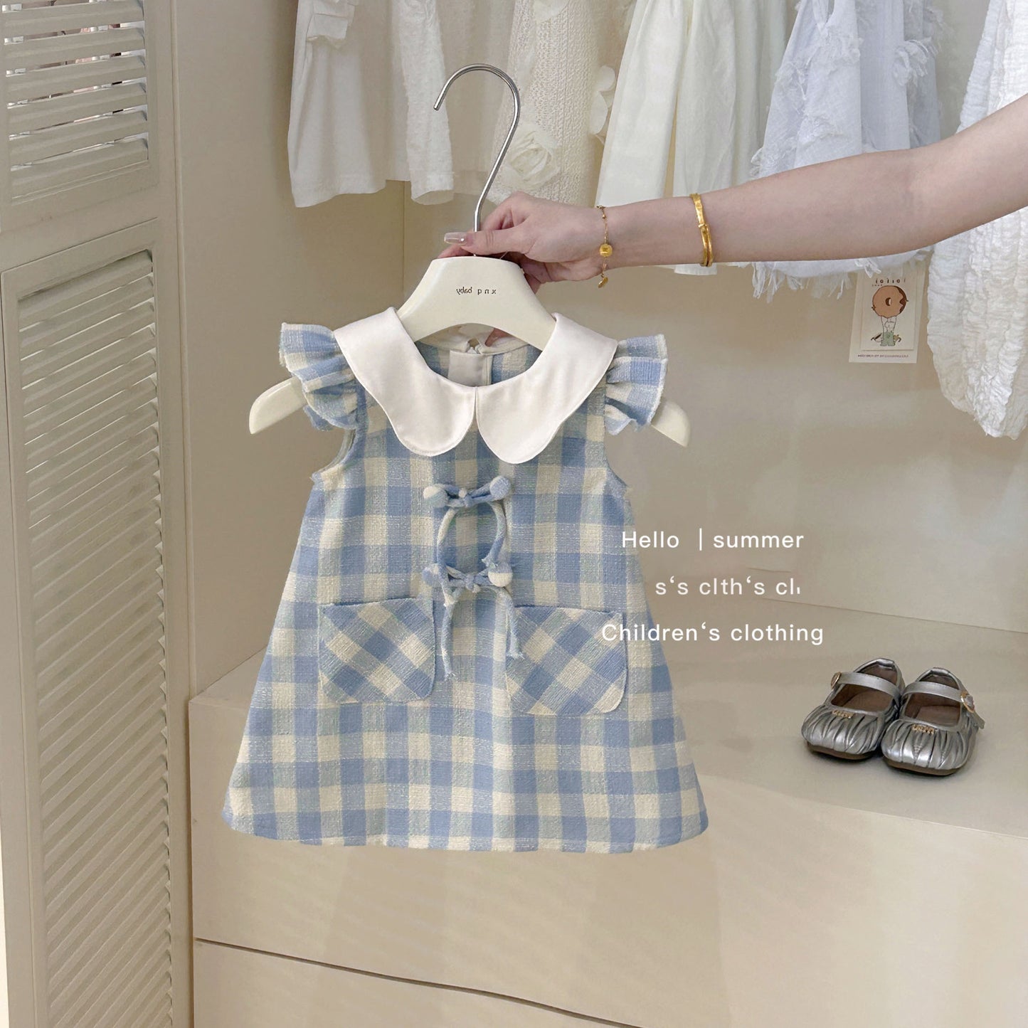 Sweet Little Si Baby Summer New Dress 2026 Girls' Embroidered Tulip Skirt Stylish Baby Girl Vest Dress