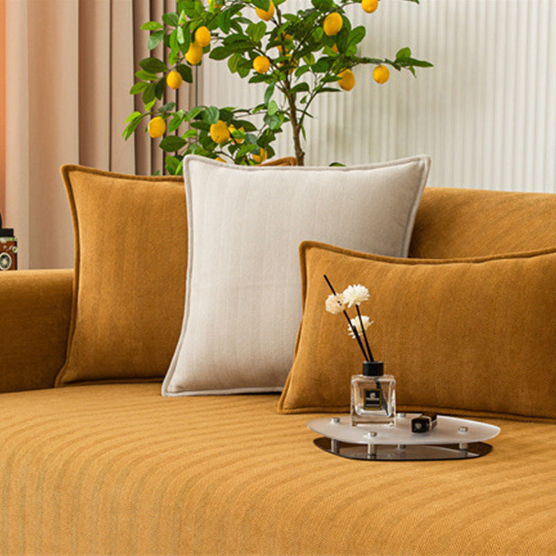 Universal Sofa Cushion for All Seasons, Simple Solid Color Fabric Sofa Cushion Cover, Chenille Herringbone Pattern Anti-slip Sofa Towel