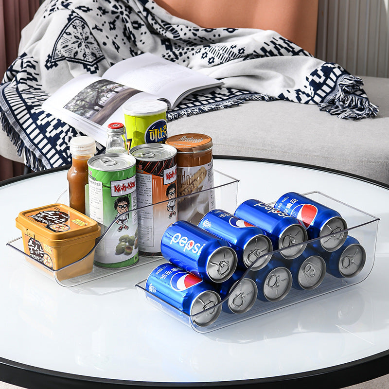 Refrigerator Beer and Beverage Storage Box, Kitchenware Can, Cola and Sprite Storage Rack, Storage Classification Rack