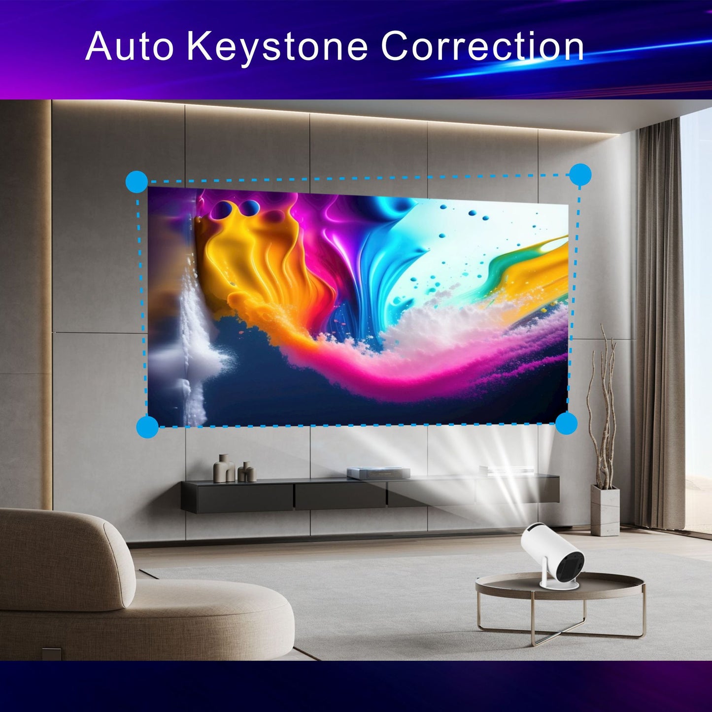 Cross-border Projector Home Projector Smart Home Theater HDMI Mobile Phone Screen Device Projector