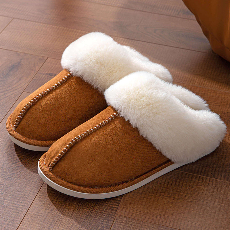 Winter Warm Thick Bottom Home Thickened Plush Slippers