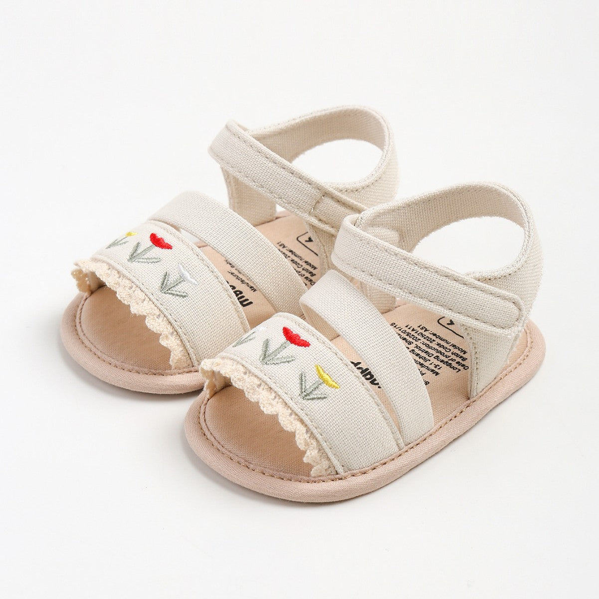 2026 New Summer Baby Walking Shoes for 0-1 Year Olds - Soft Sole, Hollow Out Design, Breathable Sandals M2096