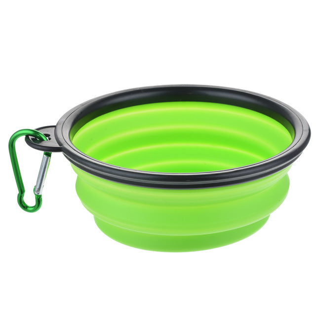 Silicone Large Pet Bowl Foldable TPE Pet Food Bowl Walking Dog Portable Dog Bowl Dog Supplies