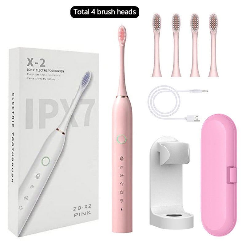 6-Speed 8-Brush Head Sonic Electric Toothbrush Cross-Border Smart Home Waterproof Automatic Toothbrush Set