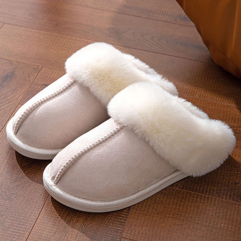 Winter Warm Thick Bottom Home Thickened Plush Slippers