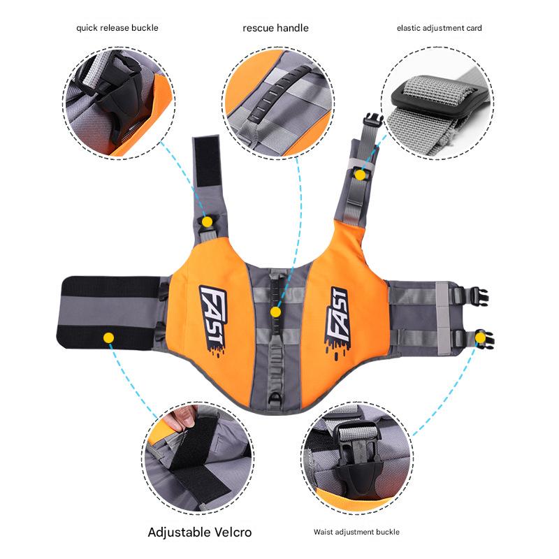Pet Supplies Summer Pet Dog Life Jacket Dog Swimming Suit Dog Swimming Supplies Dog Swimsuit Vest