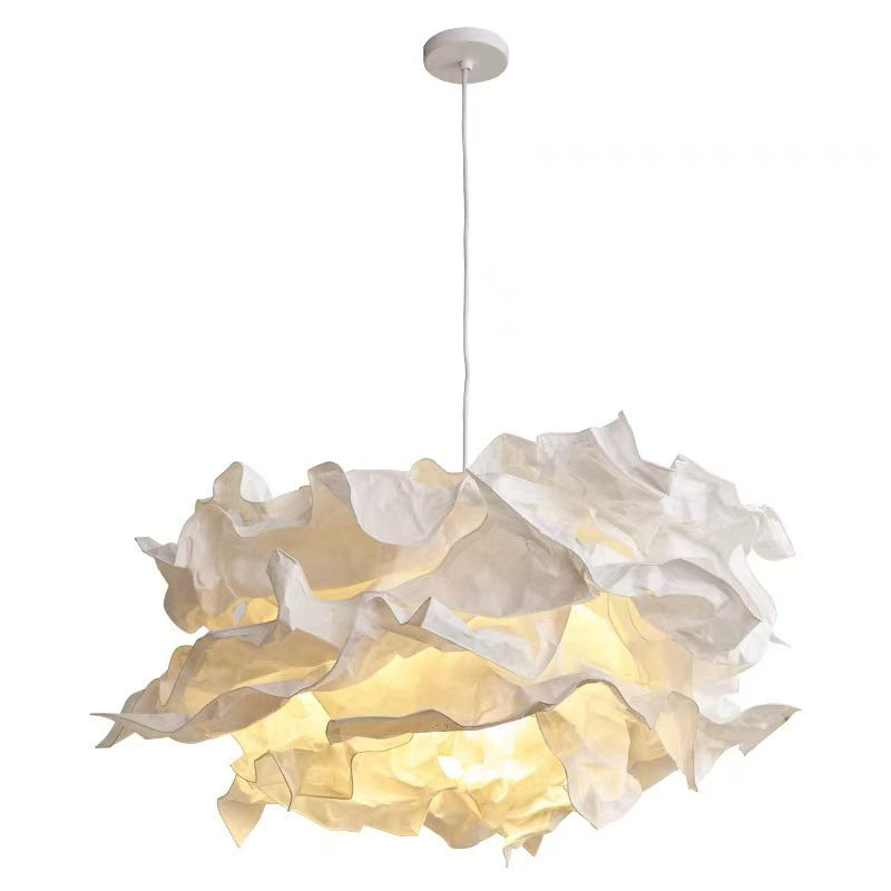 Japanese Wabi-sabi Style DIY Paper Art Pendant Lamp, Creative Cloud-shaped Bedroom/Study Lamp, Clothing Store/Guesthouse/Bar Counter Decorative Lamp