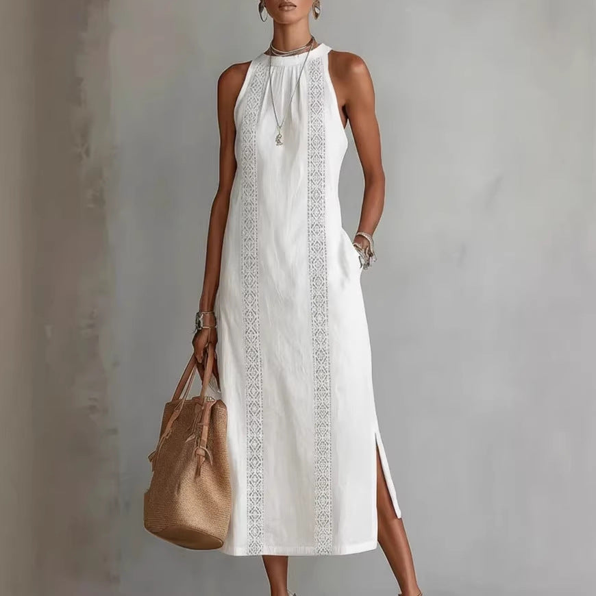 2026 European and American cross-border women's clothing solid color loose long shirt fashion casual women's dress