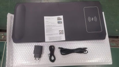Cross-border Wireless Fast Charging RGB illuminated Computer Stand with HUB, Multi-functional Ergonomic Plastic Display Riser