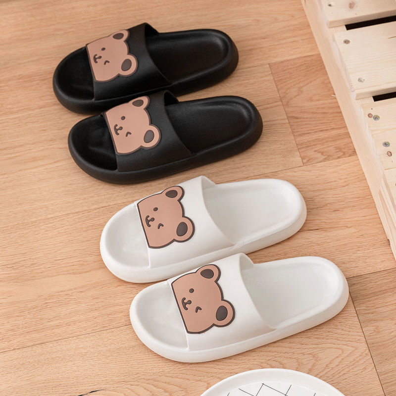 Stepping On Feces Feeling Slippers Female Summer Home Cute Home Couple Shoes Outside Wear Bathroom Home Cool Thick Bottom Slippers Female