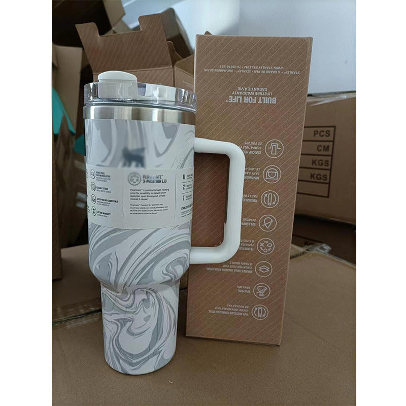 40oz 2nd Generation Stanley Car Cup, Thermos Cup Handle Stanley 40oz Giant Ice Cup Big Belly