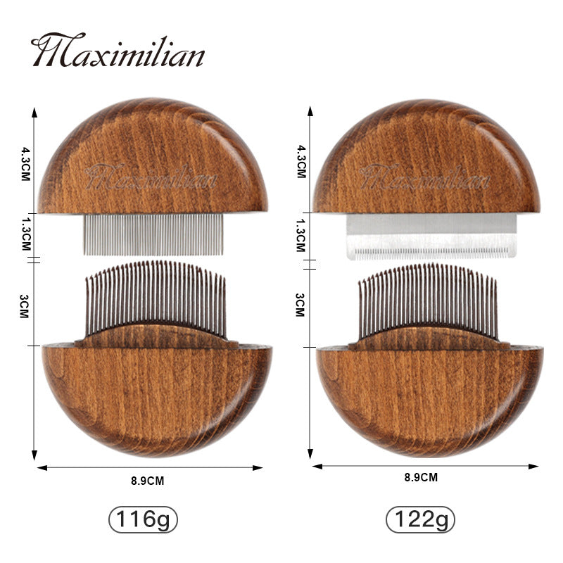 Pet comb solid wood antique depilatory cat comb depilatory dog comb pet supplies