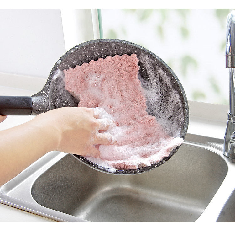 Coral Fleece Rag Cleaning Kitchen Towel