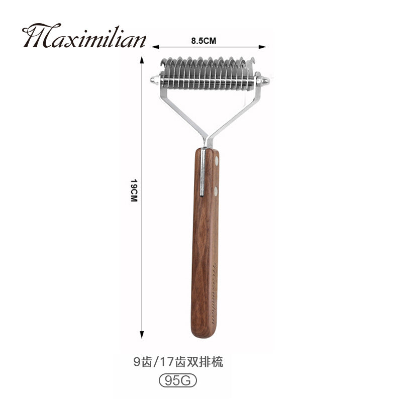 Pet comb solid wood antique depilatory cat comb depilatory dog comb pet supplies