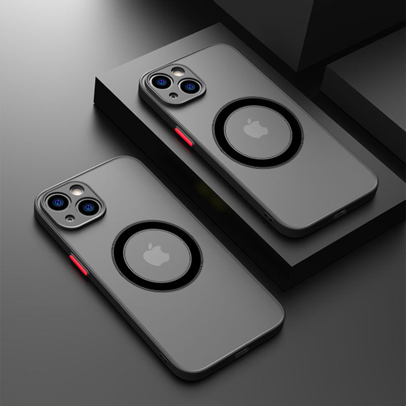 Suitable For Apple 15 Mobile Phone Case Magnetically Attracted To iPhone 14/13/12/11 Pro Magnetic Anti-Fall Matte Protective Cover