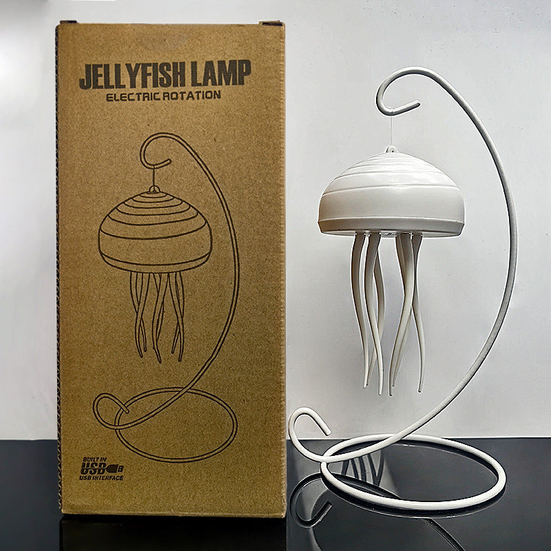 Floating Dynamic Jellyfish Night Light, Creative Home Lighting Decoration Valentine's Day Romantic Atmosphere Light, Decoration Crafts