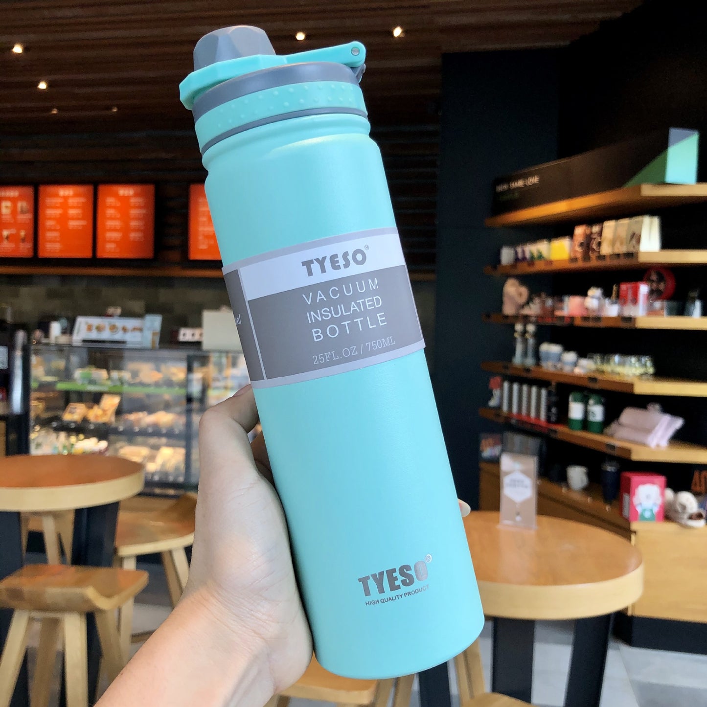 Taishuo Thermos Cup For Male and Female Students, Simple and Portable Stainless Steel Water Cup, Portable Large-capacity Sports Water Bottle Kettle
