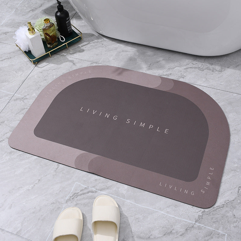 60x40cm Napa Skin Super Absorbent Bath Mat Quick Drying Bathroom Carpet Modern Simple Non-slip Floor Mats Home Oil-proof Kitchen