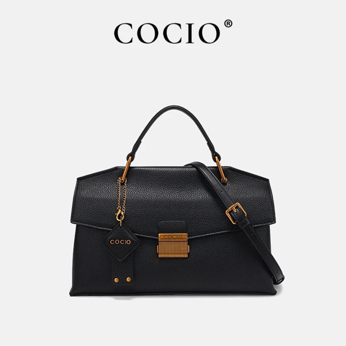 Cross-border hot selling women's bag new product COCIO new high-quality texture Himalaya white hand-held messenger bag