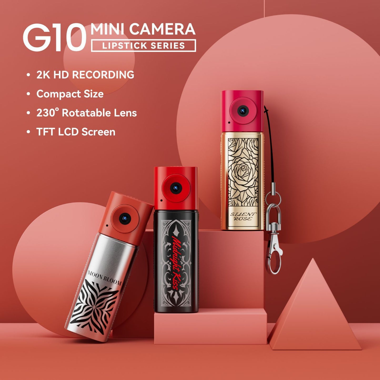 Cross-border G10 Lipstick-style Mini Thumb Digital Camera, High-Definition Outdoor Sports Video and Photography for Students, Wholesale