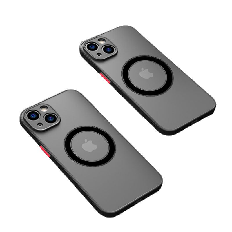 Suitable For Apple 15 Mobile Phone Case Magnetically Attracted To iPhone 14/13/12/11 Pro Magnetic Anti-Fall Matte Protective Cover