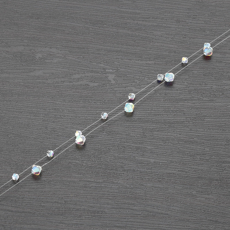 Xuping Jewelry's Simple Irregular Geometric Beaded Necklace, Fashionable Instagram Style, Gentle and Sweet Fish Line Necklace Wholesale