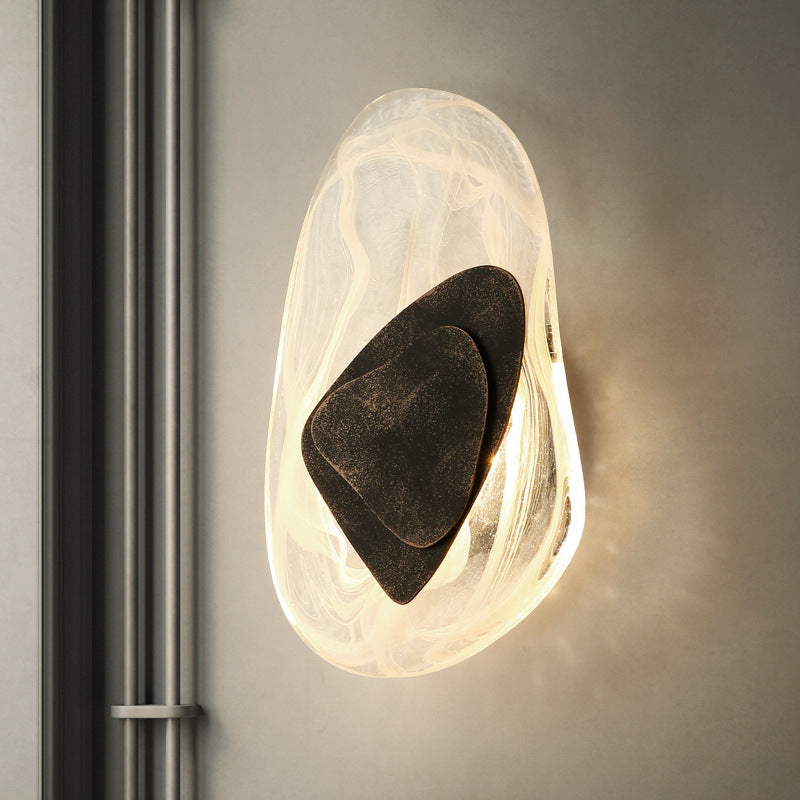 Light Luxury Wall Lamp Modern Minimalist Creative Designer Living Room Background Wall Porch Lamp Bedroom Bedside Lamp Study Lamps