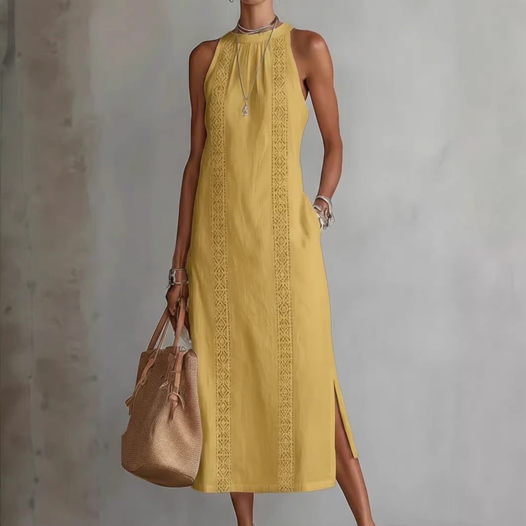 2026 European and American cross-border women's clothing solid color loose long shirt fashion casual women's dress