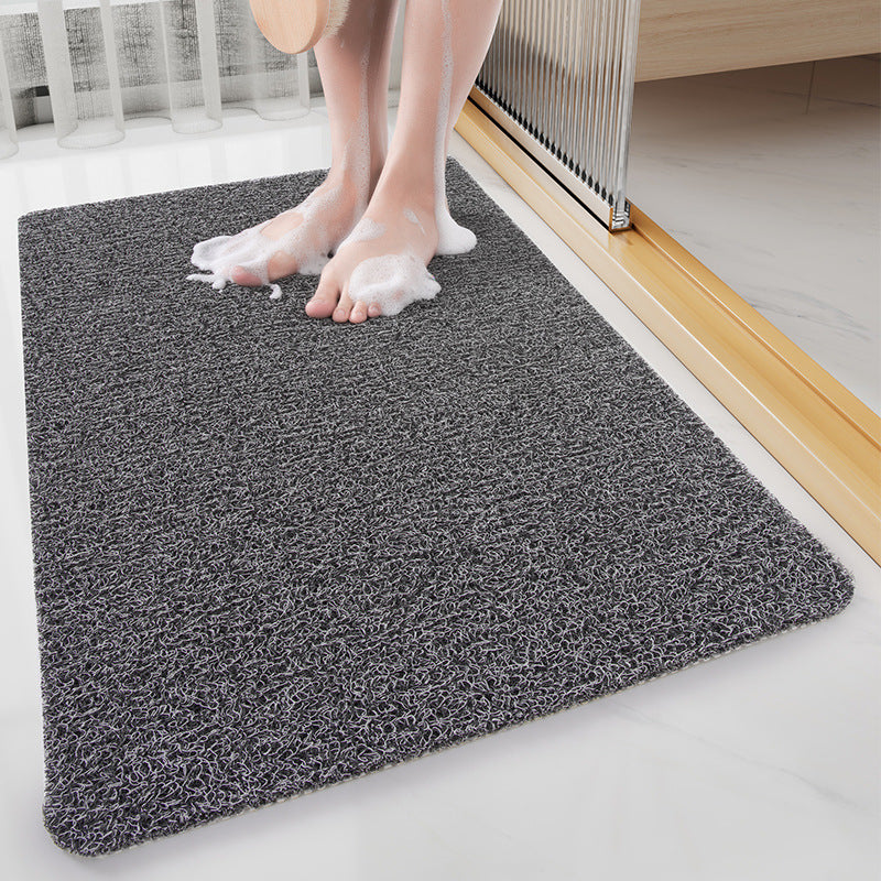 Bathroom Non-slip Mat, Shower Room Bath Step Foot Mat, Silk Ring Toilet Waterproof Floor Mat