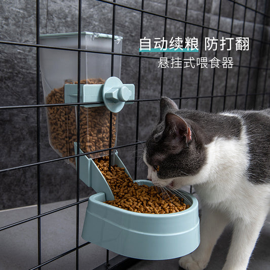 Cat automatic feeder dog self-service feeding machine wholesale cat bowl food bowl anti-tip hanging pet supplies