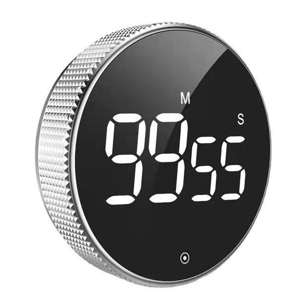 Timer Tire Timer, Round Magnetic Rotating LCD Kitchen Timer, Home Outdoor Baking Learning