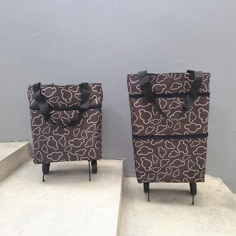 Fashion Folding Wheel Shopping Bag