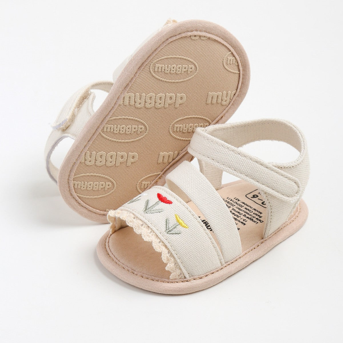 2026 New Summer Baby Walking Shoes for 0-1 Year Olds - Soft Sole, Hollow Out Design, Breathable Sandals M2096