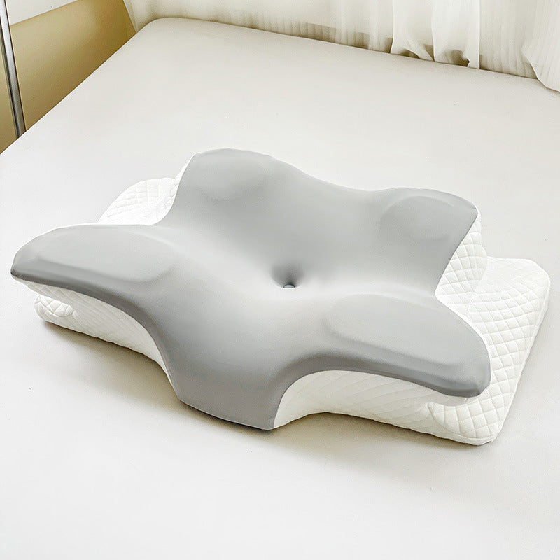 Foreign Trade Direct Sales of Butterfly-shaped Memory Foam Pillows with Slow Rebound Memory Foam Cores, Butterfly Neck Support Pillows, and Horn Pillows on Amazon
