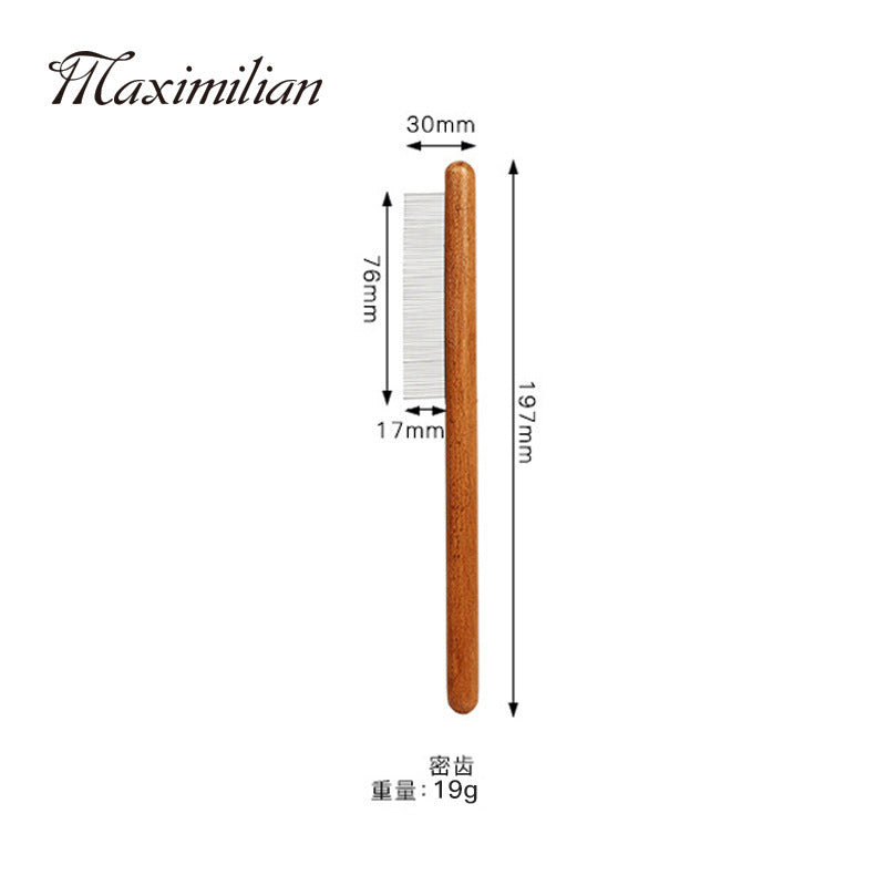 Pet comb solid wood antique depilatory cat comb depilatory dog comb pet supplies