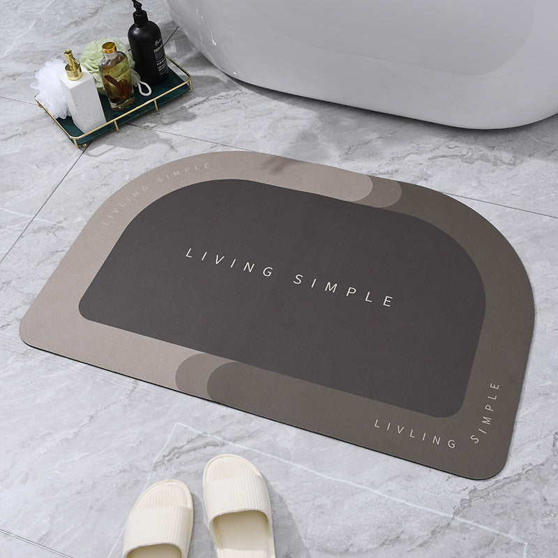 60x40cm Napa Skin Super Absorbent Bath Mat Quick Drying Bathroom Carpet Modern Simple Non-slip Floor Mats Home Oil-proof Kitchen