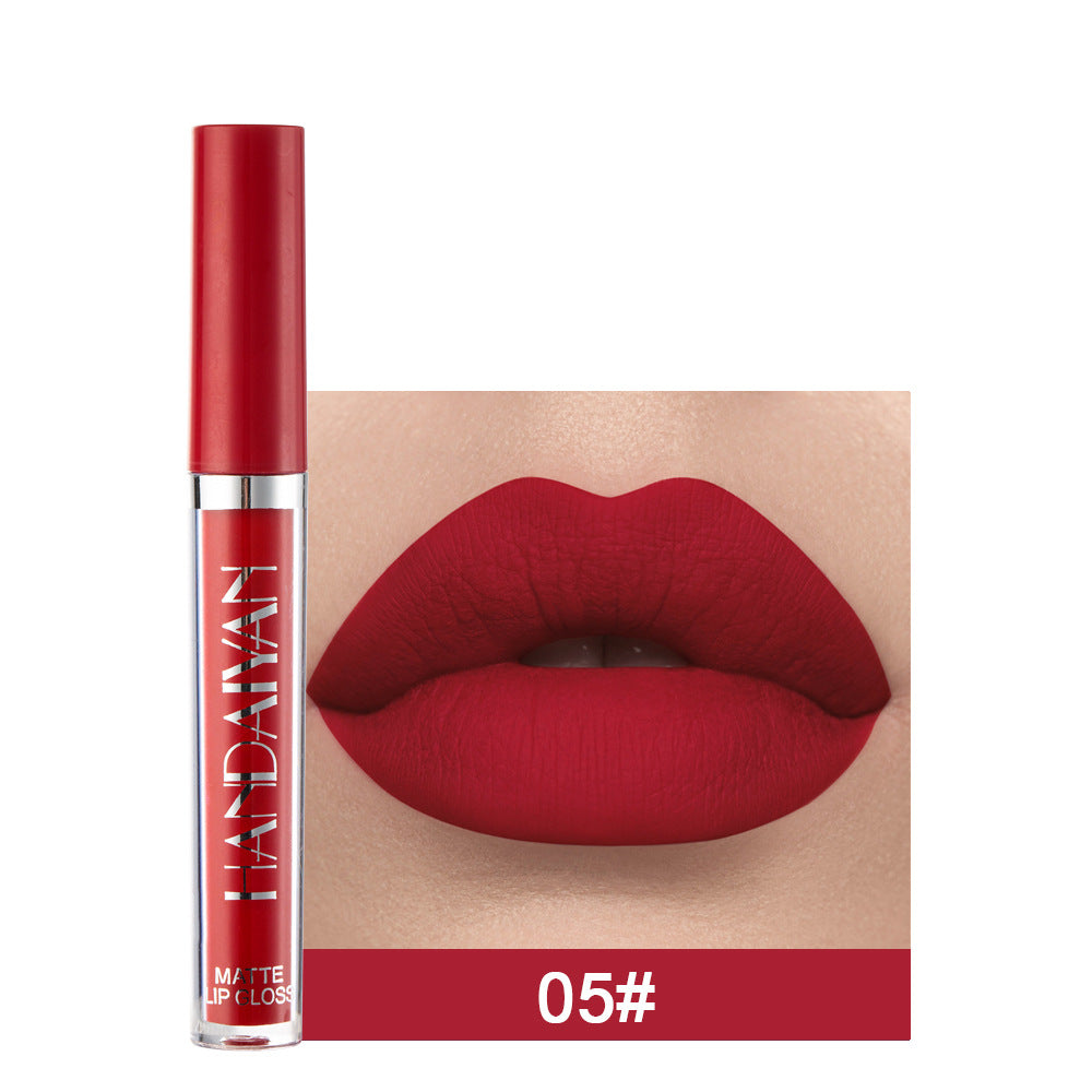 Spot cross-border lip glaze lip gloss lipstick handaiyan single matte small lip gloss long-lasting moisturizing not easy to stain cup