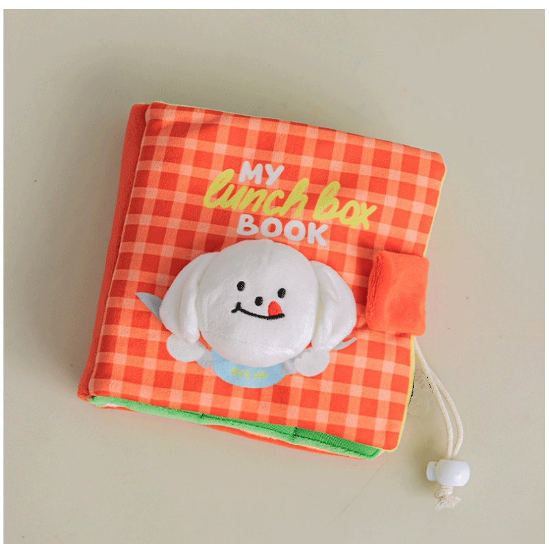 Spot Ins Korean food leakage sniffing sound cute cloth book toy dog hiding food book pet toy