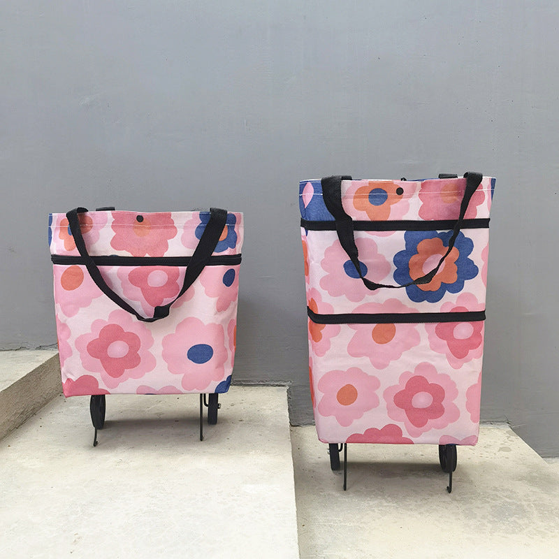 Fashion Folding Wheel Shopping Bag