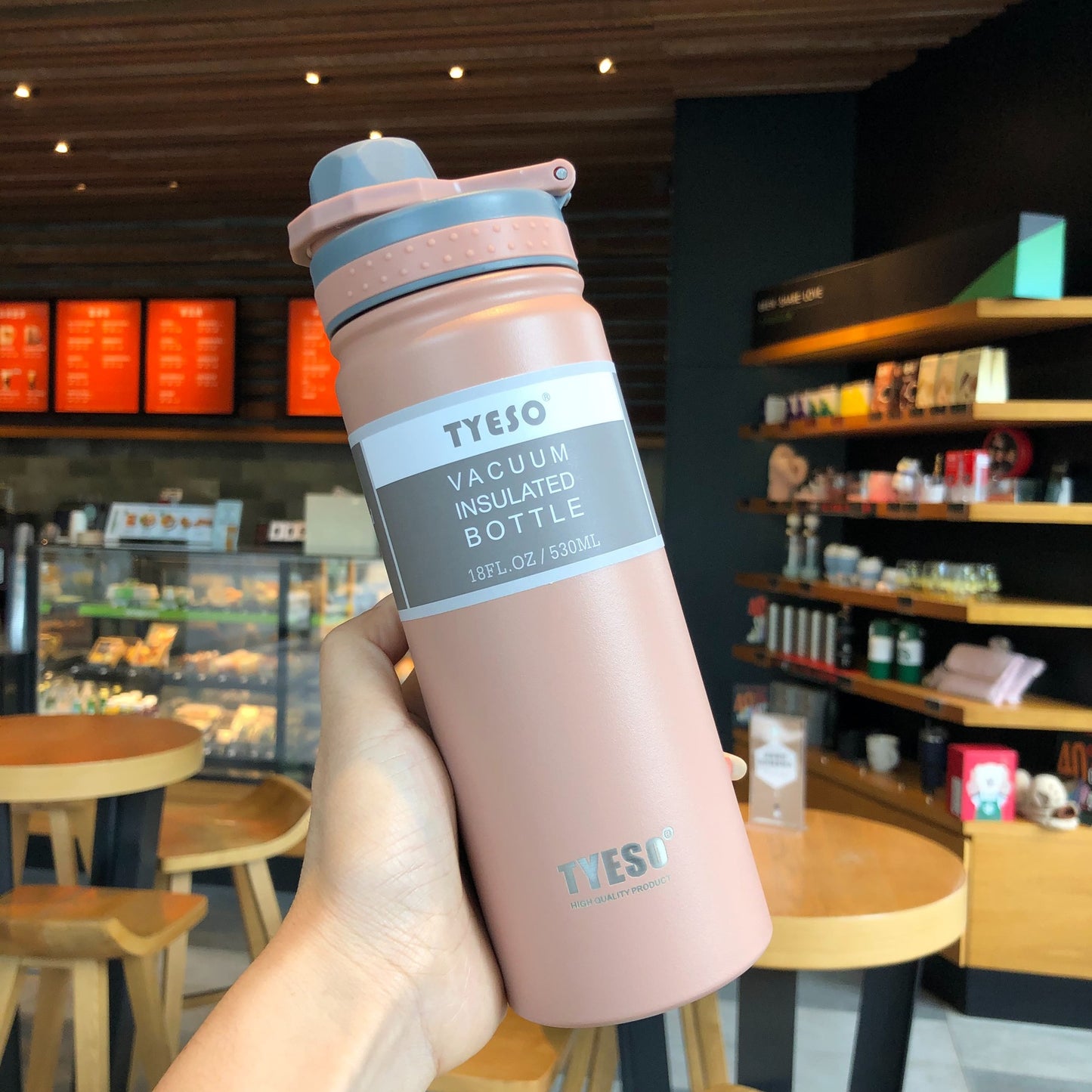 Taishuo Thermos Cup For Male and Female Students, Simple and Portable Stainless Steel Water Cup, Portable Large-capacity Sports Water Bottle Kettle