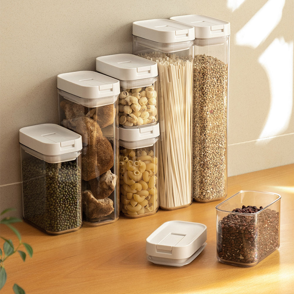 Sealed Jar, Transparent Plastic Acrylic Food Grade Kitchen Storage, Snack Tea Grain Jar, Storage Jar