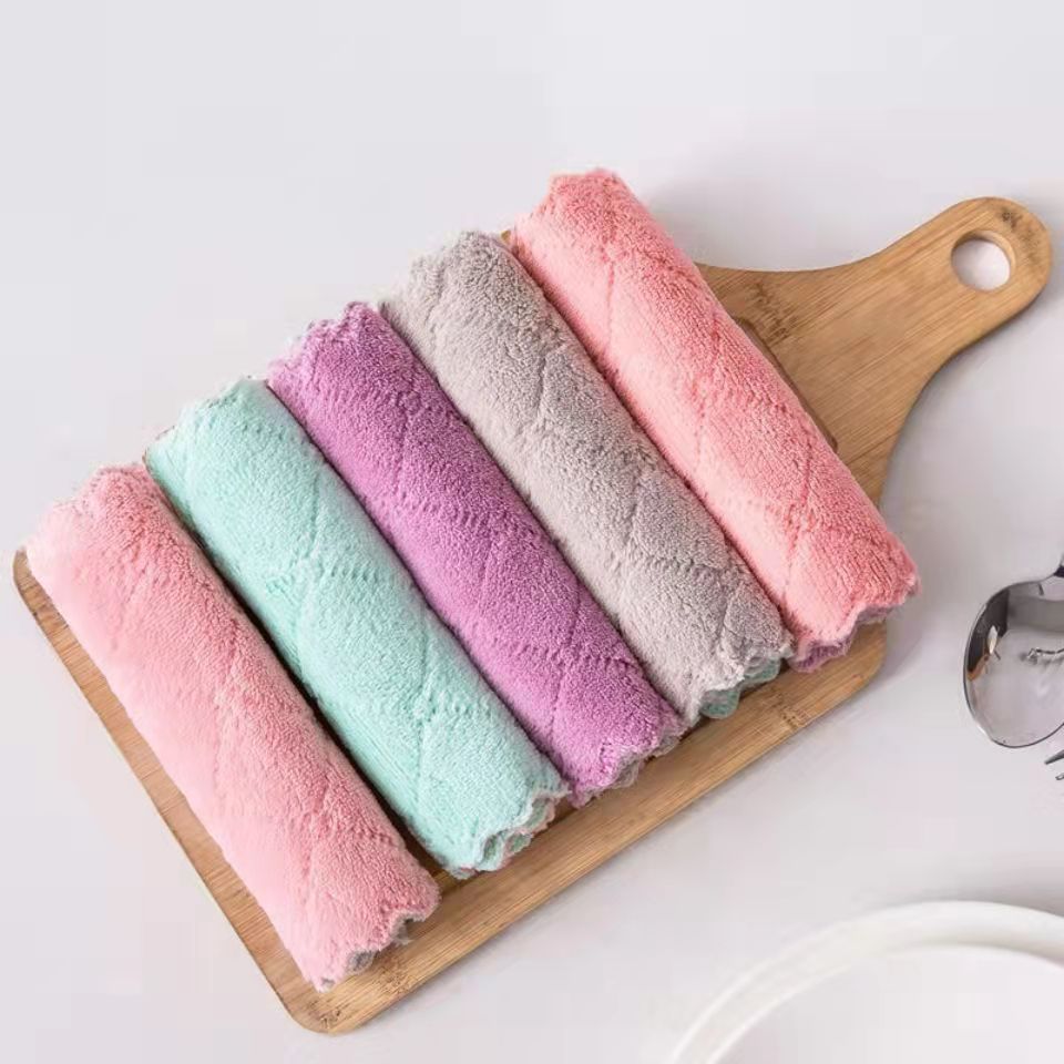 Coral Fleece Rag Cleaning Kitchen Towel