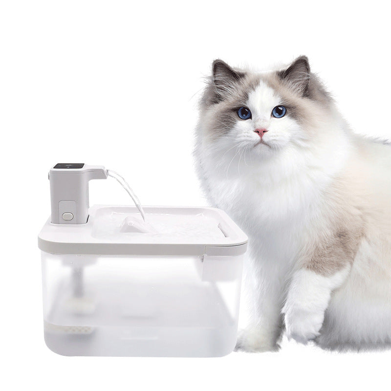 Smart Wireless 2.5L Water Dispenser for Home and Pets with Automatic Circulation and Filtration