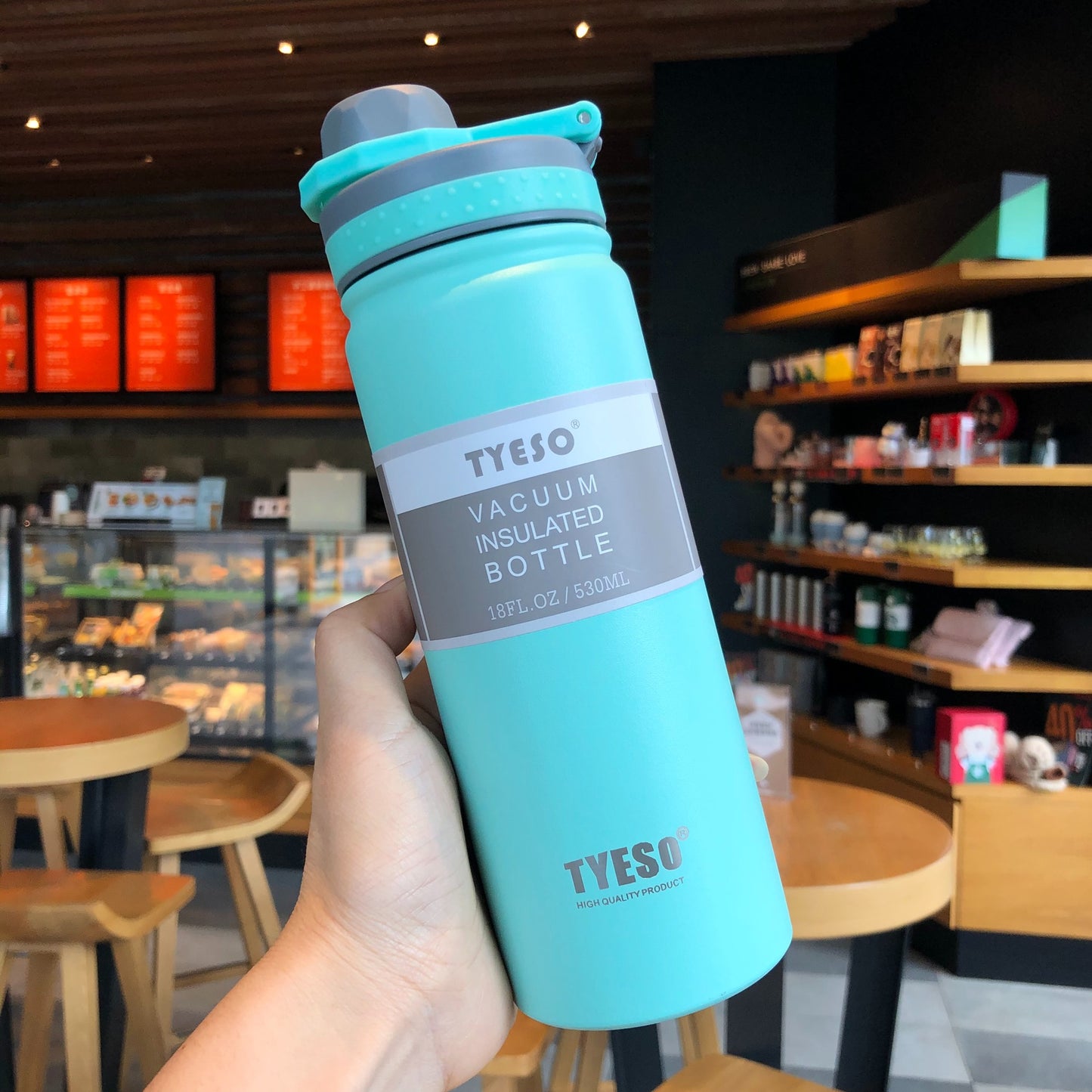 Taishuo Thermos Cup For Male and Female Students, Simple and Portable Stainless Steel Water Cup, Portable Large-capacity Sports Water Bottle Kettle